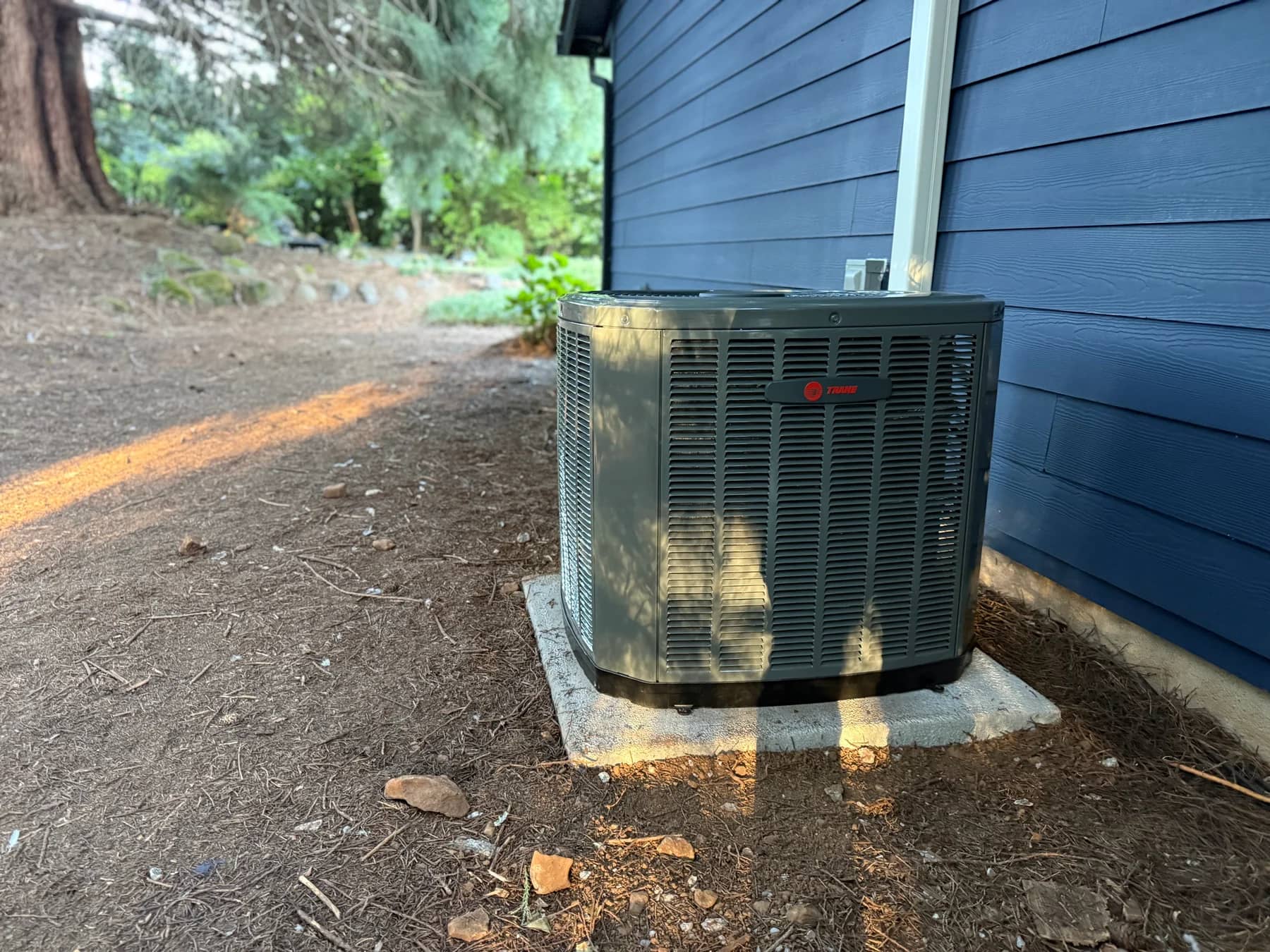 AC condenser diagnostic at a Portland-area home.