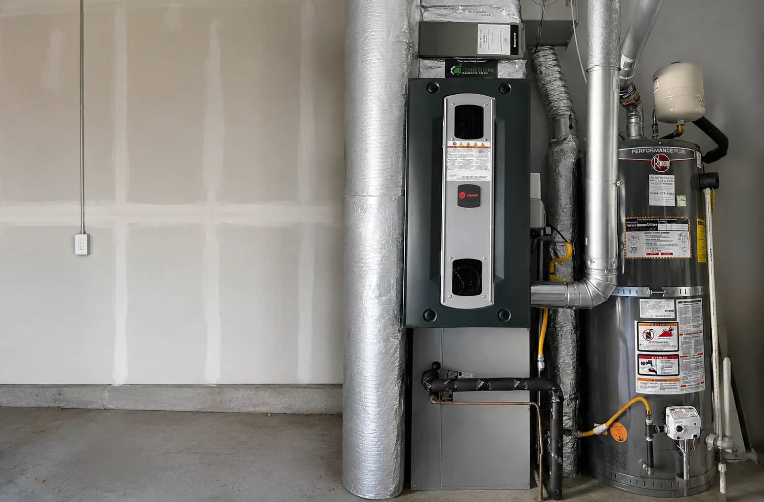 Furnace and heating system professionally installed at a Portland home.