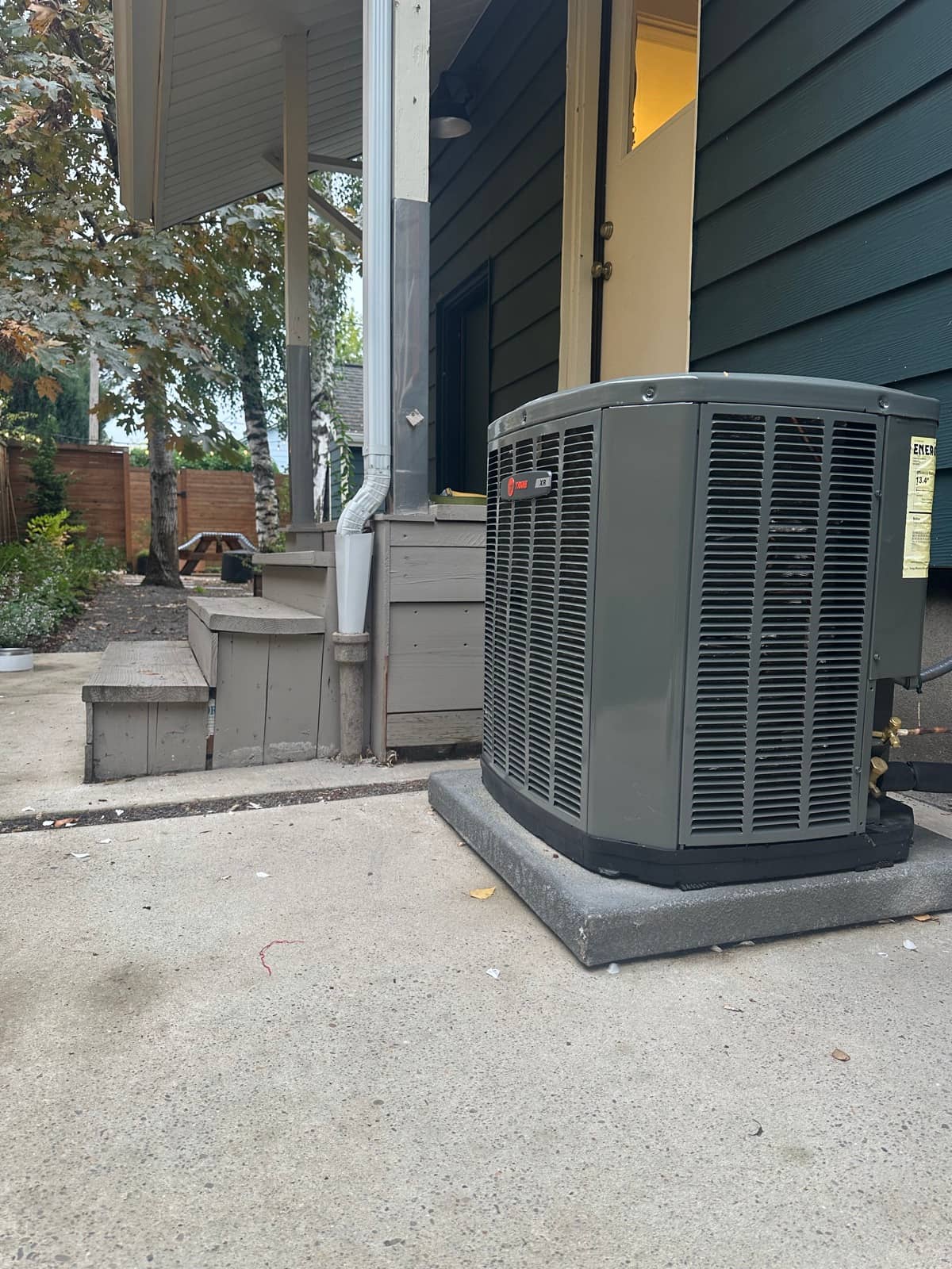 Heat pump installation by Oregon Climate Tech at a Portland home.
