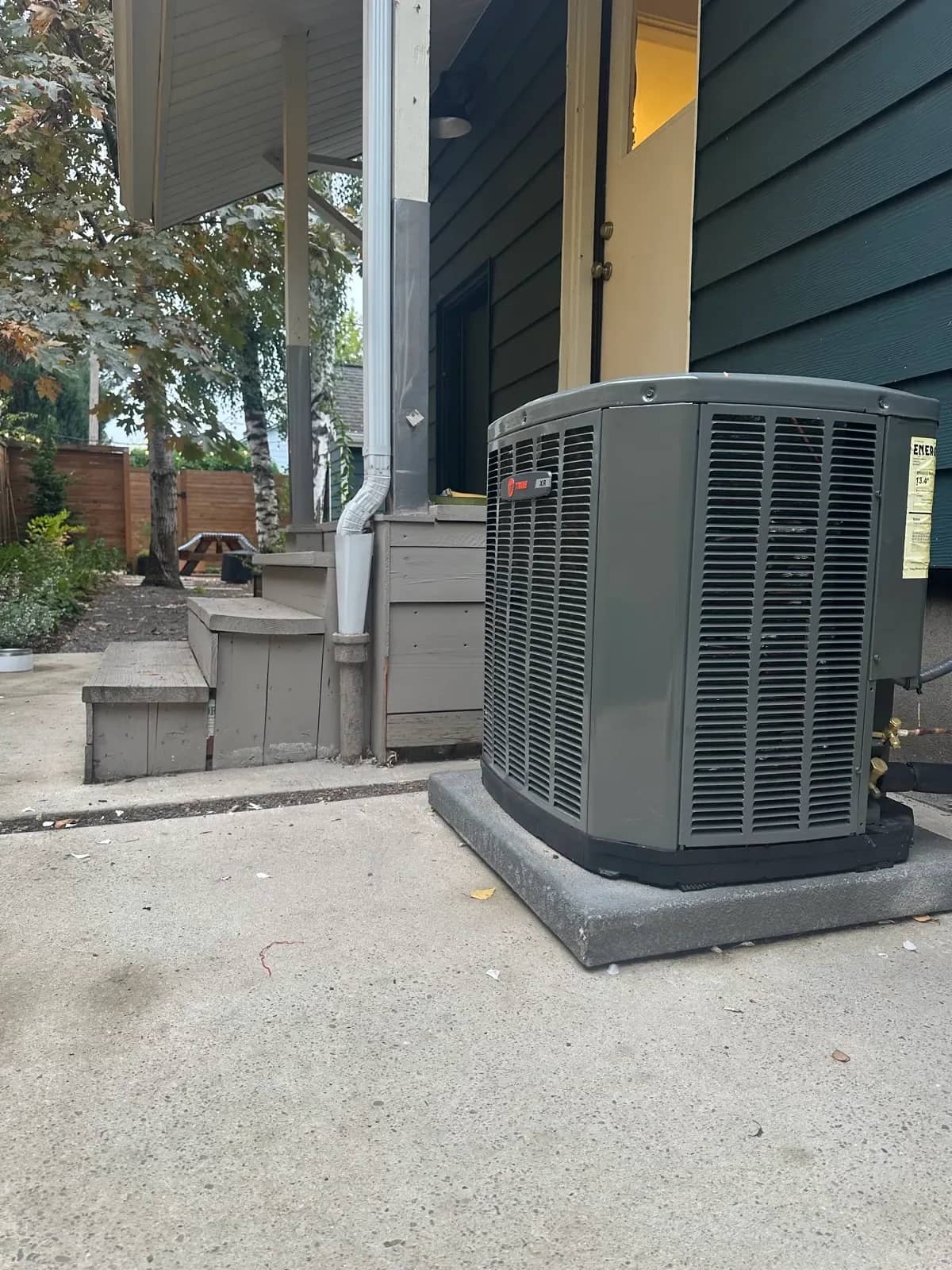 Heat pump installation by Oregon Climate Tech at a Portland home.
