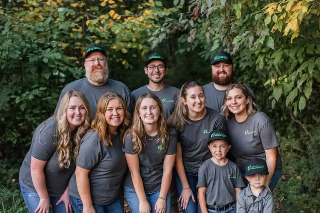 The Oregon Climate Tech family: owners, technicians, and crew together.